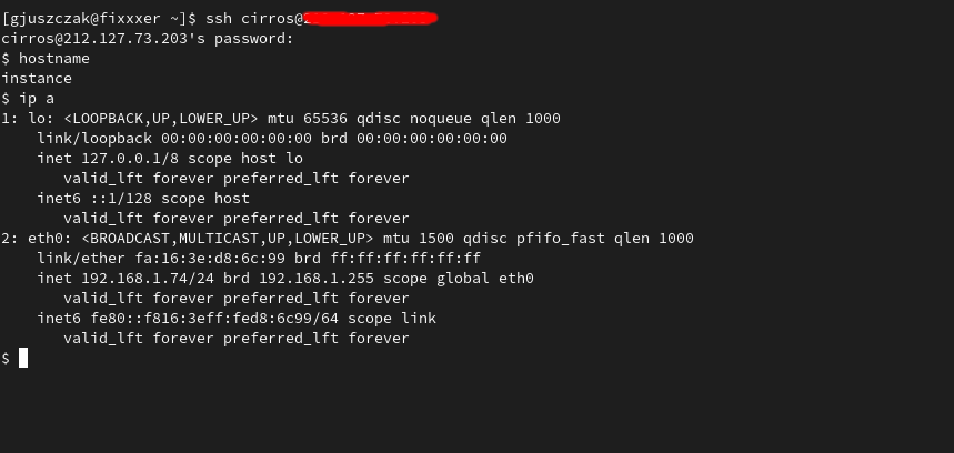 CinderCloud.com OpenStack connect to your Instance
